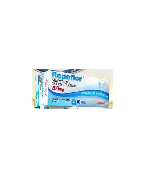 REPOFLOR 200MG 6CAP(SACCHAROMYCES 17)100