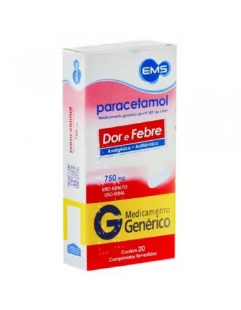 PARACETAMOL 750MG C/20 COMP REV-LG (48)