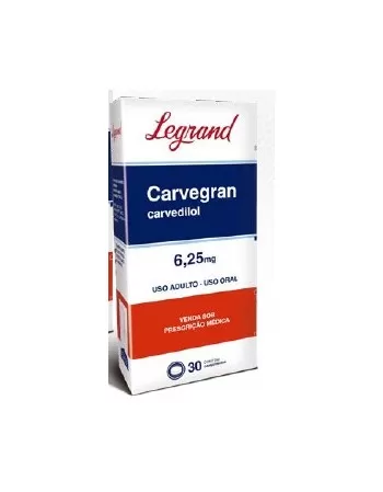 CARVEGRAN 6,25MG C/30 COM(48)(CARVEDILOL
