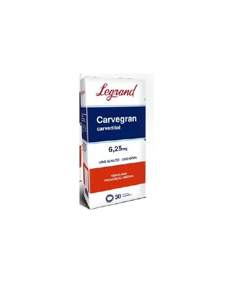 CARVEGRAN 6,25MG C/30 COM(48)(CARVEDILOL