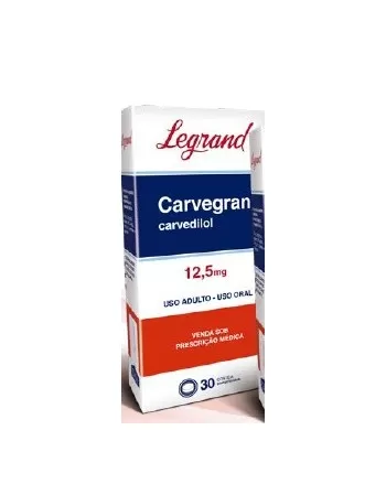 CARVEGRAN 12,5MG C/ 30CPR (CARVEDILOL)48