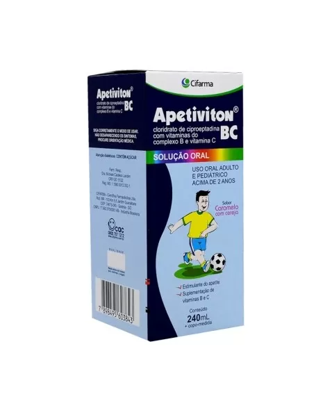 APETIVITON BC 240ML CIPRO. + ASSOCIAÇÃO