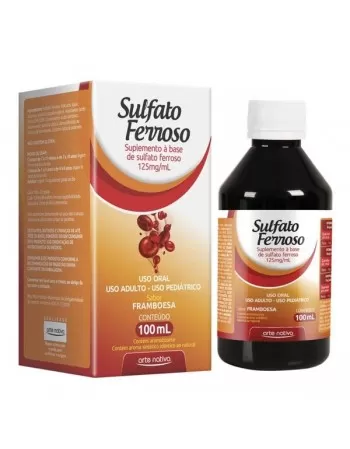 SULFATO FERROSO SOLUCAO ORAL 100ML