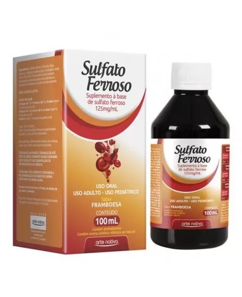 SULFATO FERROSO SOLUCAO ORAL 100ML