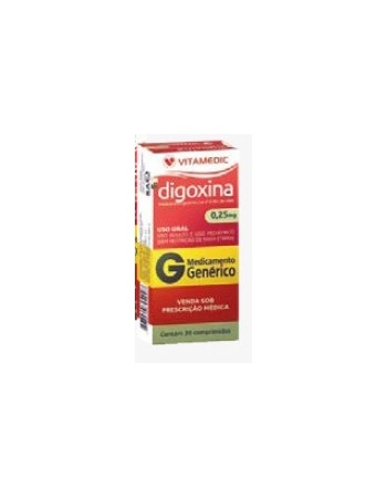 DIGOXINA 0,25MG COM C/ 24 GENERICO