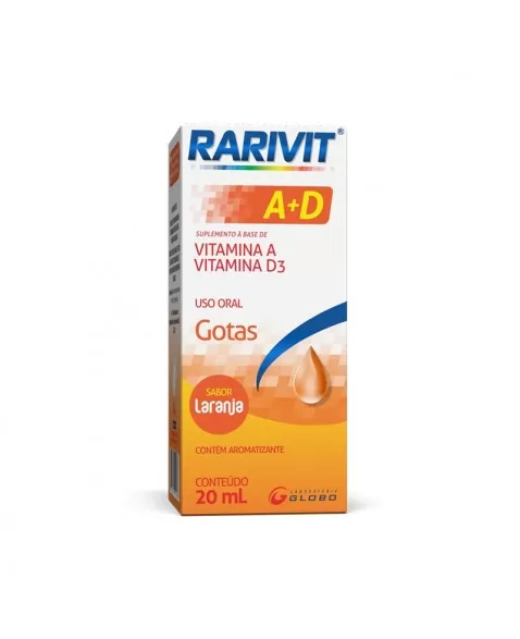 RARIVIT A+D GTS 20ML SABOR LARANJA