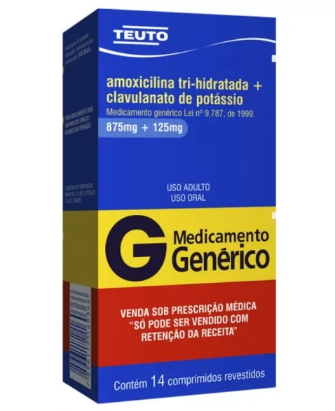 AMOXICILINA + CLAVULANATO 875 + 125 MG C