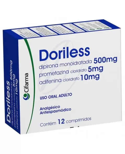 DORILESS/DIPIRONA C/ 12CPR