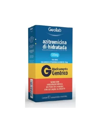 AZITROMICINA DIIDRATADA 500MG C/3COMP*
