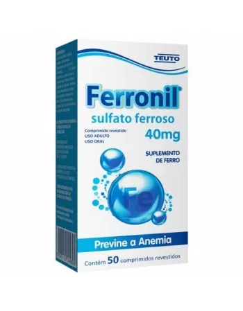 FERRONIL 40MG C/50 CPR (SULFATO FERROSO)