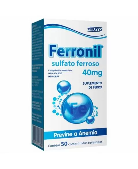 FERRONIL 40MG C/50 CPR (SULFATO FERROSO)