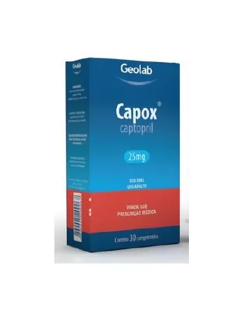 CAPOX 25MG C/30 COMP(CAPTOPRIL)60