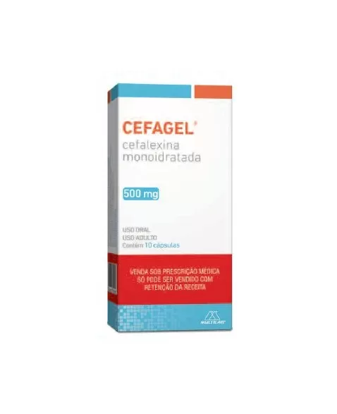 CEFAGEL 500MG C/10 CAPS(CEFALEXINA)(96)