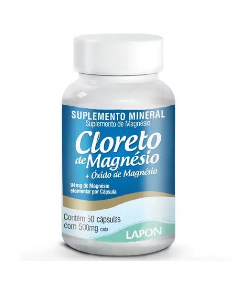 CLORETO DE MAGNESIO 500 MG 50 CAPS