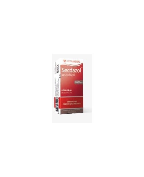 SECDAZOL 1000MG COM REV C/2