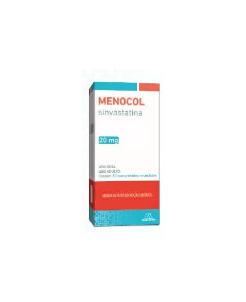 MENOCOL 20MG 30 CPRS(SINVASTATINA)