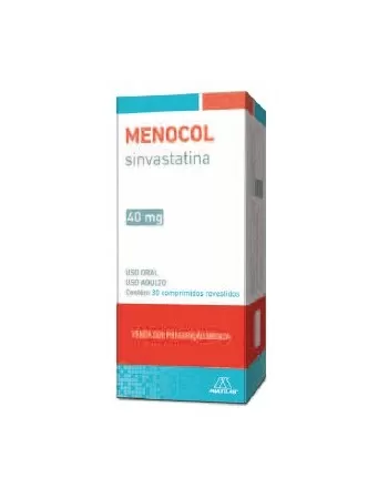 MENOCOL 40MG 30 CPRS(SINVASTATINA)