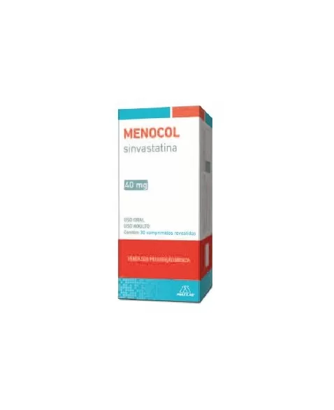 MENOCOL 40MG 30 CPRS(SINVASTATINA)