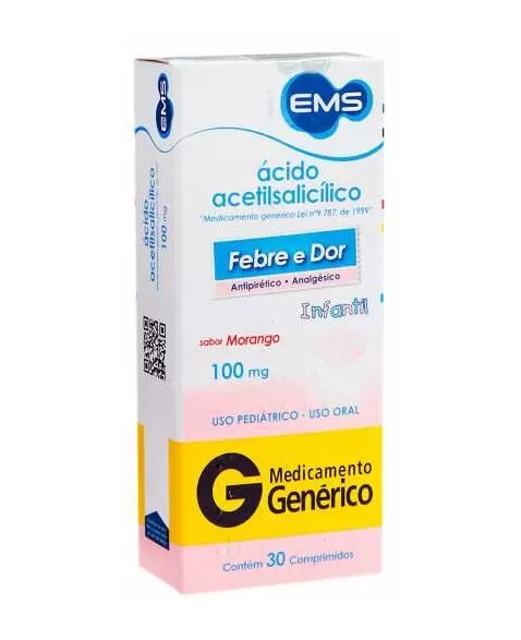 ACIDO ACETILSALICILICO CPR 100 MG C/30