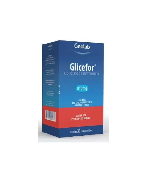 GLICEFOR 850MG C/30 COMP(METFORMINA)60