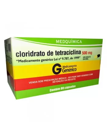 CLOR. DE TETRACICLINA 500MG 80CAPS(20X4*