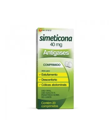 SIMETICONA COM 40 MG C/ 20