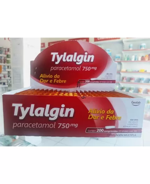 TYLALGIN 750MG COM 20BLX10(PARACETAMOL)