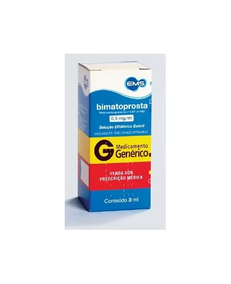 BIMATOPROSTA 0,3MG/ML FR C/3ML LG(100)