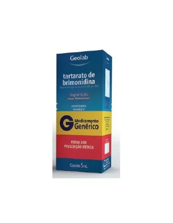 TARTARATO DE BRIMONIDINA 2MG/ML 1X5ML