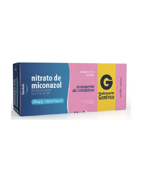 NITRATO DE MICONAZOL CR 20MG BG X 28 G