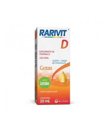 RARIVIT D GOTAS C/ 20 ML SABOR LIMAO