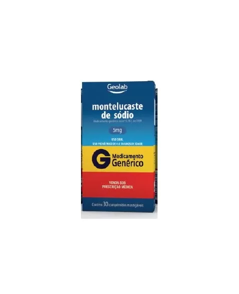 MONTELUCASTE 5MG C/ 30 CPR