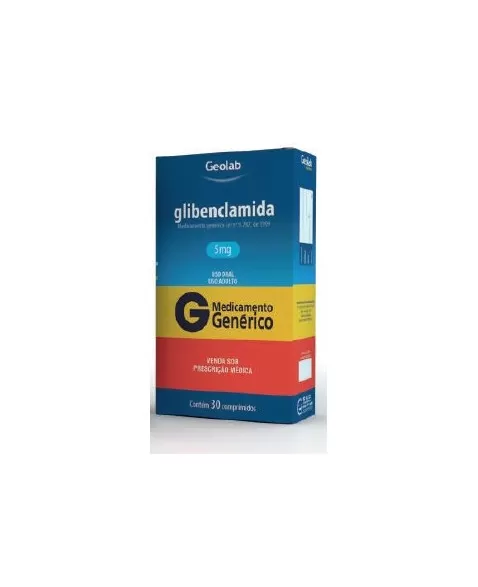 GLIBENCLAMIDA 5MG CX C/30 COMP