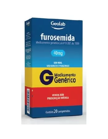 FUROSEMIDA 40MG CX C/20 COMP