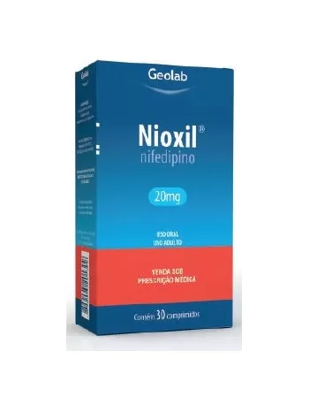 NIOXIL 20MG C/ 30 COMP(NIFEDIPINO)