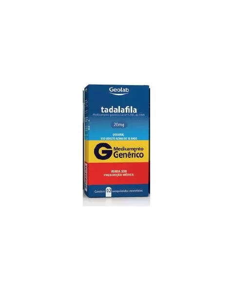 TADALAFILA 20MG C/ 2 CPR