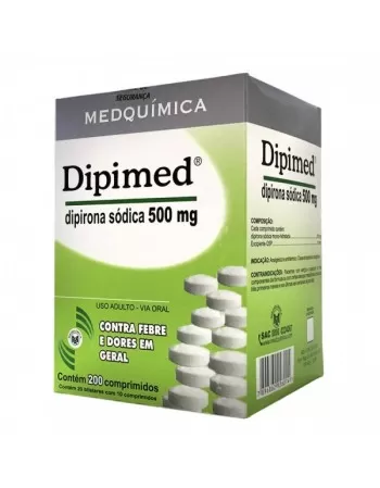 DIPIMED 500MG C/ 200CPR 20BLS (DIPIRONA)