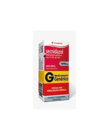 SECNIDAZOL 1000MG COM REV C/2(SECNIDAZOL