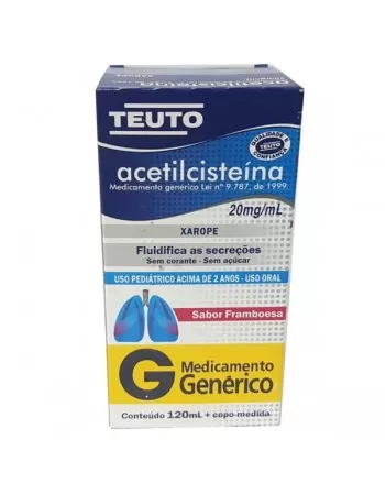 ACETILCISTEINA 20MG/ML XPE PED 120ML GEN