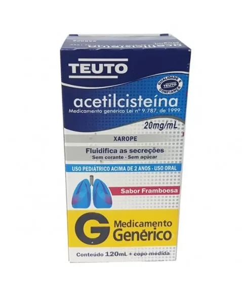 ACETILCISTEINA 20MG/ML XPE PED 120ML GEN