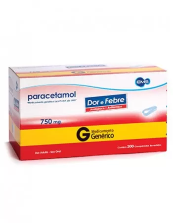 PARACETAMOL 750MGC/200(COMP REV(CART50X4