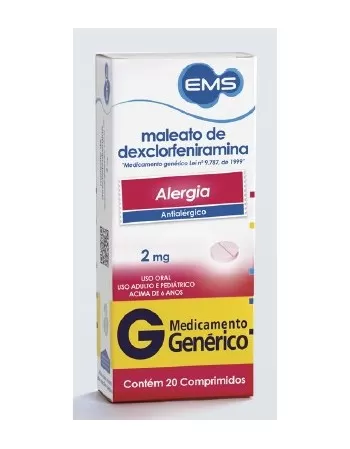 MALEATO DE DEXCLORFEN 2MG C/20 COMP(60)