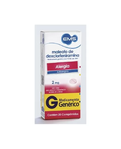 MALEATO DE DEXCLORFEN 2MG C/20 COMP(60)