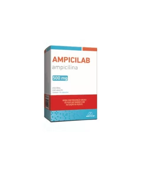 AMPICILAB 500MG C/10(AMPICILINA)RDC(60*