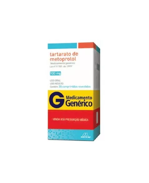 TARTAR METOPROLOL 100MG 30CPRS GEN