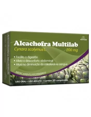 ALCACHOFRA MULTILAB 200MG C/30 COMP(108)