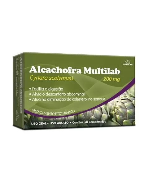 ALCACHOFRA MULTILAB 200MG C/30 COMP(108)