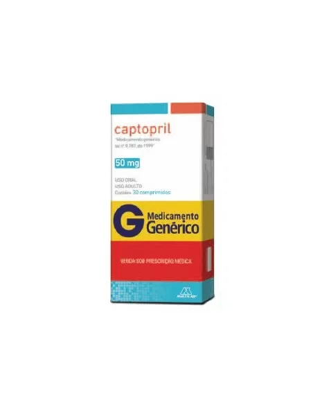 CAPTOPRIL 50MG 30CPRS GEN