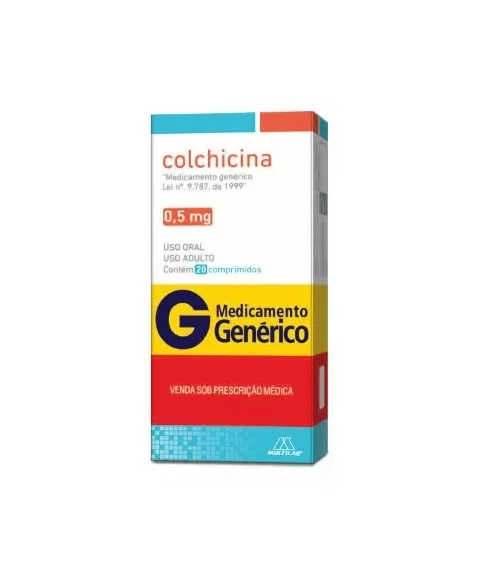 COLCHICINA 0,5MG 20 CPRS GEN