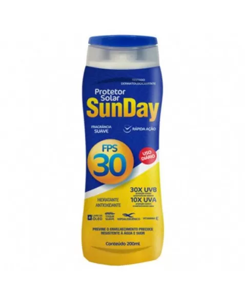 PROT SOLAR FPS 30 1/3 UVA 200ML SUNDAY